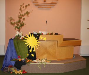 Altar zum Erntedanktag